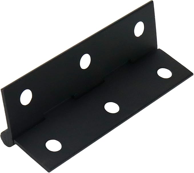 Mcredy 2.5" Cabinet Hinges Black Brass Door Hinges with Screws Box Butt Hinge Cabinet Hardware for Garages Kitchens Bathroom, 4 Packs