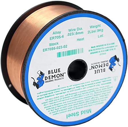 Blue Demon ER70S6 X .023 X 2 LB MIG Carbon Steel Welding Wire