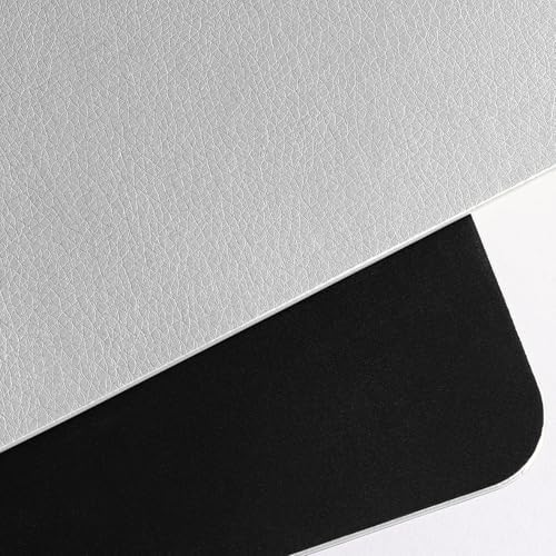 Nekmit Leather Desk Blotter Pad 36 x 20 Inches, Flat, Non-Slip, Waterproof, Gray