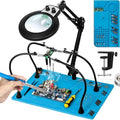 Helping Hands Soldering Station, 10X 30X Magnifying Glass with Light