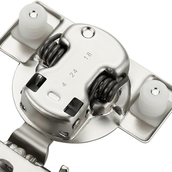 Ravinte 2 Pack 1 Pair 5/8 inch Overlay Soft Close Kitchen Cabinet Hinges Stainless Steel Adjustable Kitchen Hinges Satin Nickel Cabinet Hardware