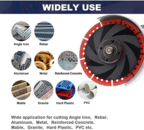 Metal Cutting Diamond Blade 7"- BRSCHNITT 2pcs 180mm All-Purpose Diamond Saw Blade for Rebar Sheet Metal Angle Iron Stainless Steel Concrete.