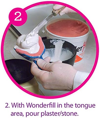 Dental Creations Wonderfill Tongue and Void Filler – Pre-Mixed Dental Model Tongue Filler – Model Putty - 1.13 kg Tub