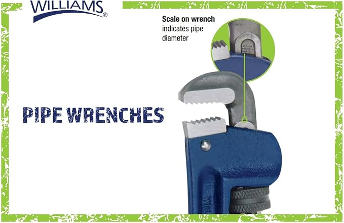 Williams 13502 Aluminum Pipe Wrench, 10-Inch