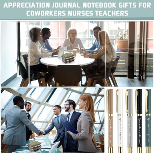20 Pcs Employee Appreciation Gift Bulk Notebook Pen, Morandi, Difference