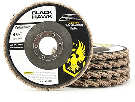 BHA 4.5" x7/8" T29 Surface Conditioning Flap Discs, Tan (Coarse) - 5 Pack
