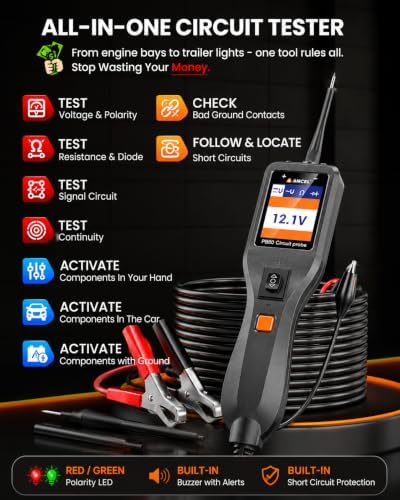 PB60 Automotive Power Circuit Probe, 12-24V Vehicle Component Activation ﻿