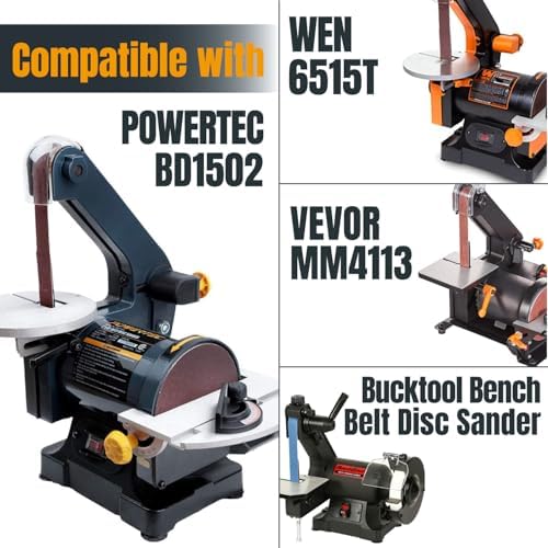 POWERTEC 1x30 Sanding Belts, 6PK, 60 Grit Zirconia 1 x 30 inch Sanding Belts for Belt Grinder, Belt and Disc Sander, Knife Sharpening, Woodworking, Metalworking, Derusting (413006Z-6)