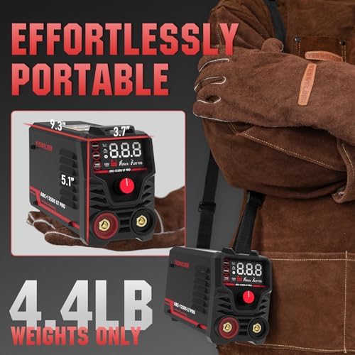 YESWELDER 125Amp Mini Stick Welder ARC Welding Machine with Lift TIG Torch
