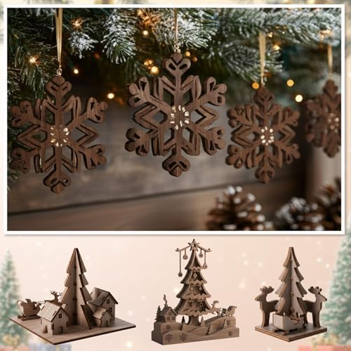 12 Pcs Walnut Color Wood Plywood Board for Laser Cutting, 18 x 12 Inch