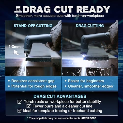 LTP6010D 60A Drag-Cut Pilot Arc Plasma Cutter 110V/220V