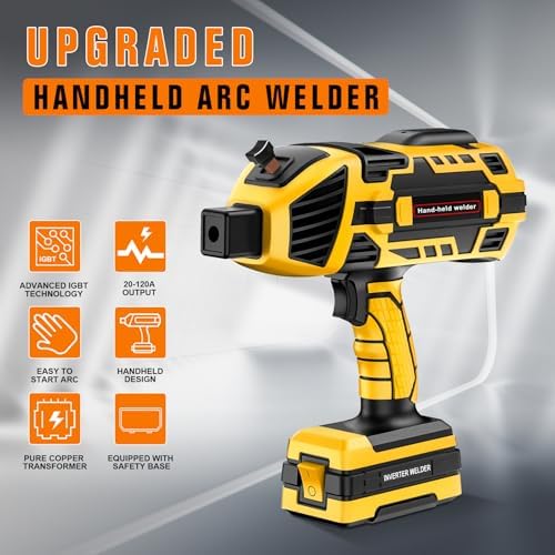 Portable Welder Handheld, 110V 120A IGBT Inverter Welding Machine