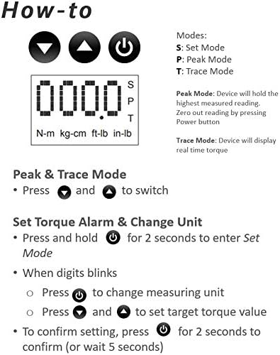 ACDelco 1/2” Digital Torque Adapter (25 to 250 ft-lbs) with Audible, LED Alert ARM602-4A
