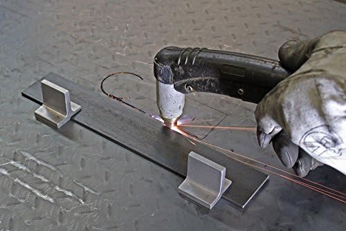 Plasma Cutter Straight Edge & Stencil - Magnetic Holders - 2 pc.