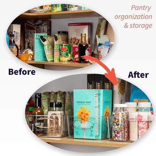 ClearSpace Pantry Organizers and Storage and Cabinet Organizer, 4 Pack