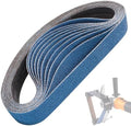 Zirconia Sanding Belts 1-1/2 x 30 Inch 40 Grit for Pipe Belt Sander 10 Pack