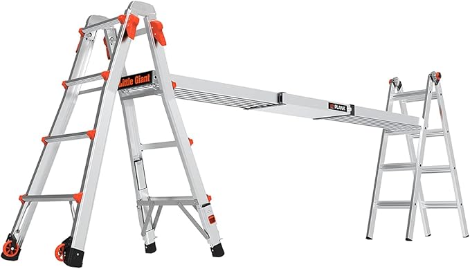 Little Giant Ladder Systems 11069 6-9 ft Telescoping Plank, 6' -9', Gray