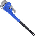 Gisafai 48" Straight Heavy Duty Pipe Wrench Set Plumber Adjustable Water Alloy Steel Grip Plumber's Wrench Plumbing Tools, Blue