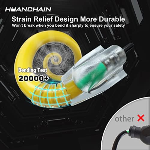 HUANCHAIN 14 Gauge Heavy Duty Outdoor Extension Cord 25 FT Waterproof