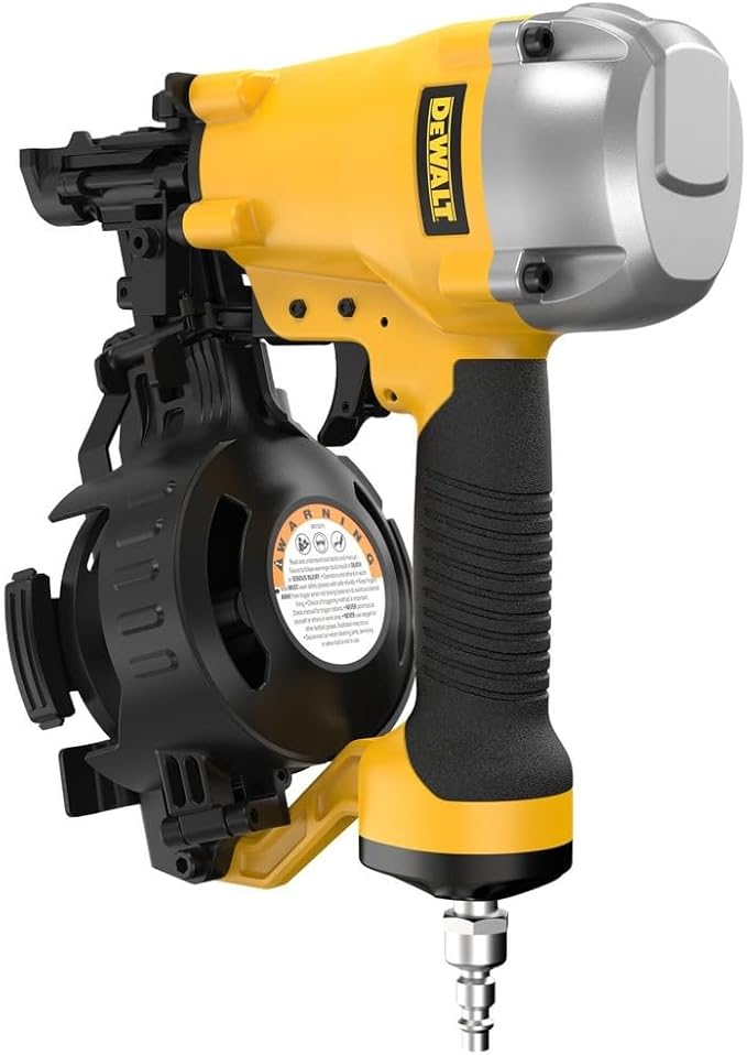 DEWALT DW46RNR 15-Degree Coil Roofing Nailer (Renewed)