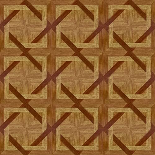 Tivoli Self Adhesive Vinyl Floor Tiles, 45 Tiles - 12" x 12", Wood Diamond - Peel & Stick, DIY Flooring for Kitchen, Dining Room, Bedrooms, Basements & Bathrooms by Achim Home Decor