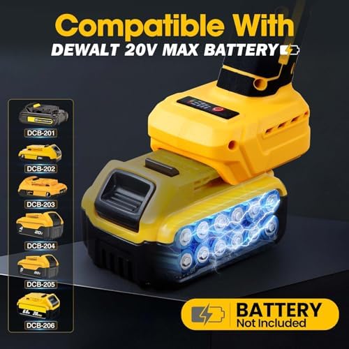 4.5" Brushless Cordless Angle Grinder Kit Compatible with Dewalt 20V Battery