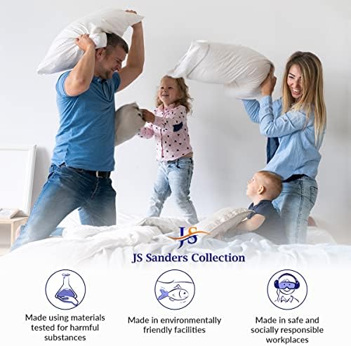 JS Sanders Collection Split Head Sheet Set Cal. King Size,Lilac