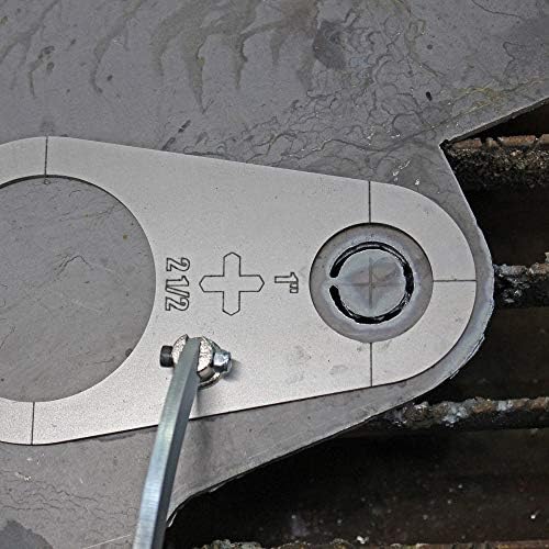 Plasma Stencil - Circle Cutter - Plasma Cutter Guide 5 pc. Kit - .380"