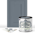 ALL-IN-ONE Paint by Heirloom Traditions, Haven (Heather Blue), Quart - Durable cabinet and furniture paint. Built in primer and top coat, no sanding needed. Includes our 30 featured color card.