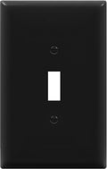 ENERLITES Toggle Light Switch Wall Plate, Gloss Finish, Jumbo Switch Cover, Oversized 1-Gang 5.5" x 3.5", Unbreakable Polycarbonate Thermoplastic, 8811O-BK, Black
