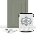 ALL-IN-ONE Paint by Heirloom Traditions, Simply Sage (Gray Green), Gallon - Durable cabinet and furniture paint. Built in primer and top coat, no sanding needed. Includes our 30 featured color card.