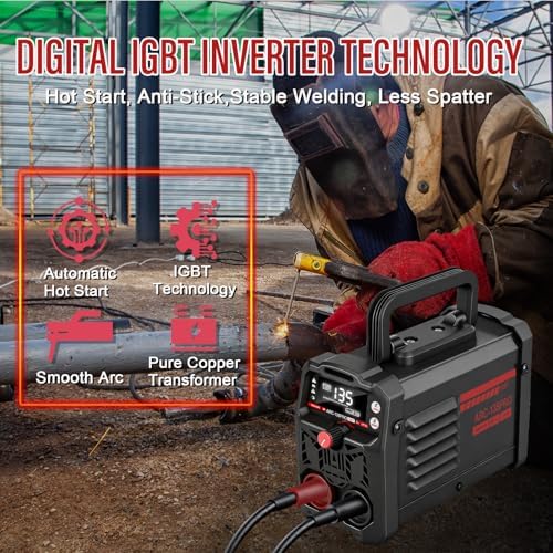 MMA-135PRO Stick Welder 110V, Lift TIG 2-in-1 Mini Welder for DIY