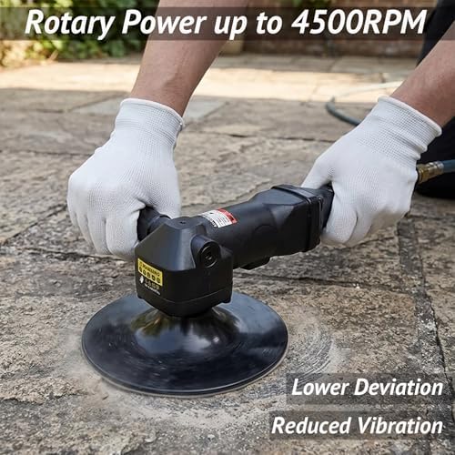 7 inch Air Angle Sander, Pneumatic Polisher Buffer, 4500RPM Variable Speed