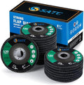 S SATC Flap Discs 120 Grit Grinding Wheel 4.5" x 7/8" Angle Grinder Sanding Disc Abrasive Grinding Disc Type 29（20 Pack）