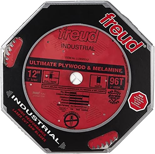 Freud LU80R012: 12" x 96T Ultimate Plywood & Melamine Blade