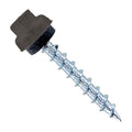 Fasteners Plus ST Fastening ZXL Type 17 Woodbinder Metal-to-Wood #12 X 1-1/2" Brown Screws with EPDM Rubber Washer, 250-Count - Designed for Metal Roofing and Siding Panels