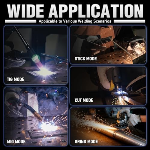 YESWELDER Auto Darkening Welding Helmet with SIDE VIEW, 180° Panoramic View, 1/1/1/1 True Color Solar Powered Welder Hood, Wide Shade 3/5-9/9-13 Welder Mask for TIG MIG ARC CUT and GRIND, LYG-Q800D
