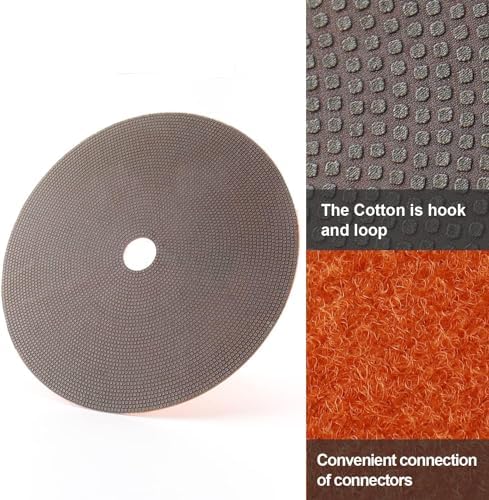 7" Electroplated Diamond Polishing Pads- 400 Grit Wet Dry Sanding for Granite Marble Concrete Ceramics Glass (7"-400 Grit-1PCS)