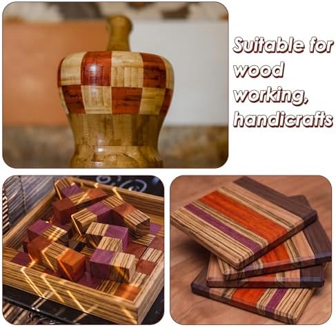 4 Pack Exotic Wood Lumber Hardwood Lumber Kit, 12inch