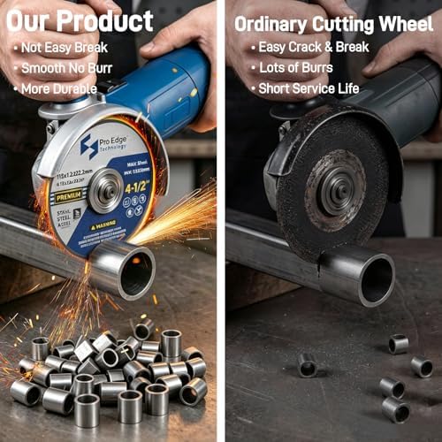 25 Pcs Premium Cut Off Wheels 4-1/2" for Angle Grinder