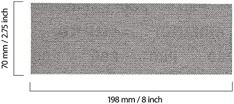 Mirka Abranet 2.75x8 Inch 240 Grit Mesh Sanding Sheets Hook & Loop, 50 Pack