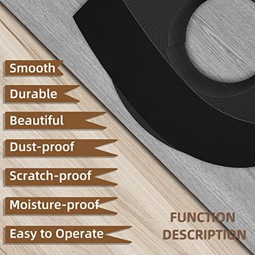 GSCIT Club Black Melamine Edge Banding, 7/8 inch x 500ft Edge Banding with Hot Melt Adhesive Pre-glued Cabinet Edge Banding Flexible Black Veneer Edging for Plywood