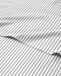 Twin XL 3 Piece Striped Sheet Set - Soft, Breathable & Cooling - Fine Lines