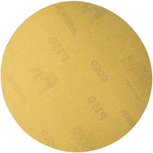 Mirka Gold 5 Inch 150 Grit PSA Sticky Back Sanding Discs, No Hole, 100 Pack
