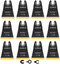 AMZBSAW 12PCS 68MM Titanium Oscillating Blades for Metal, Wood & Plastic