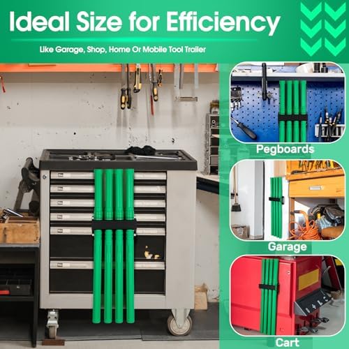 DoubleFill 5 Pcs Welding Rod Storage Set 4 Slot Tig Welding Filler Rod Holder with 4 Pcs 40 Inch Tungsten Electrode Storage Tubes Wall Mount Organizer Welder Tools Supplies