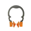 Dental Sectional Matrix Ring Clamp Spring Clip, Autoclavable Nickel Titanium Orthodontic Clamp Rings, Contoured Matrices System for Pre and Post Molars. (R2 Orange)
