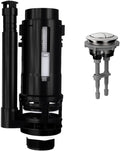 R&T 2-Inch Dual Flush Valve with Top Push Button Toilet Repair Kit Inside Tank dual flush valve replacement kit for 2-piece Toilet A2423