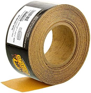 Dura-Gold Pro Series Rigid Longboard Hand Sanding File Block with Hook & Loop Backing and PSA Backing Adapter Pad & 100 Grit PSA Longboard Sandpaper 20 Yard Roll, 2-3/4" Wide