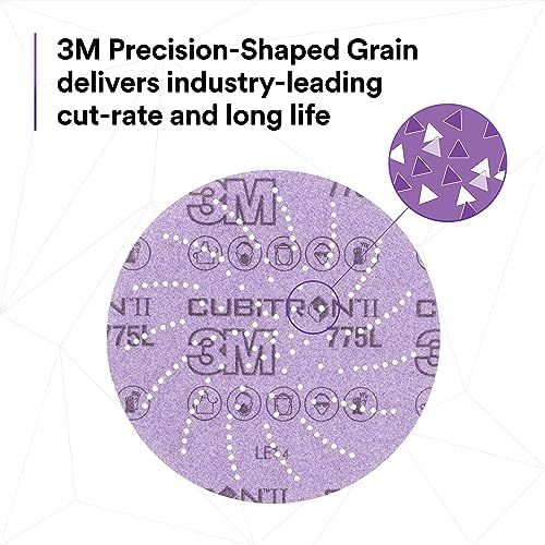 3M Xtract Cubitron II Film Disc, 775L, 220+ 3MIL, 3 in, Die 300DS